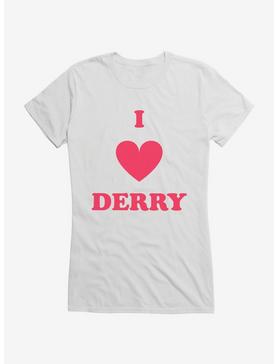 IT Chapter Two I Heart Derry Script Stack Girls T-Shirt, , hi-res