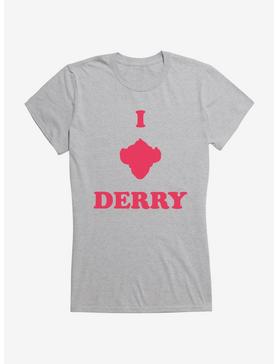 IT Chapter Two I Pennywise Derry Stack Script Girls T-Shirt, HEATHER, hi-res