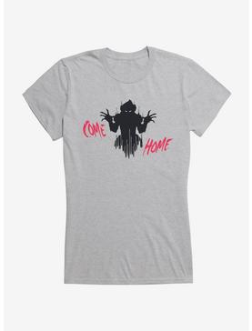 IT Chapter Two Pennywise Shadow Come Home Red Script Girls T-Shirt, HEATHER, hi-res
