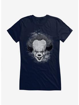 IT Chapter Two Pennywise Come Home Script Grayscale Girls T-Shirt, , hi-res