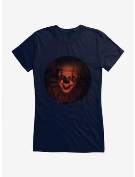 IT Chapter Two Pennywise Grin Circle Girls T-Shirt, NAVY, hi-res
