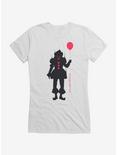IT Chapter Two Pennywise With Balloon Girls T-Shirt, WHITE, hi-res
