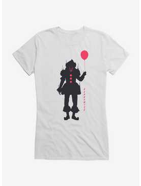 IT Chapter Two Pennywise With Balloon Girls T-Shirt, WHITE, hi-res