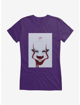 IT Chapter Two Pennywise Grin Poster Girls T-Shirt, PURPLE, hi-res