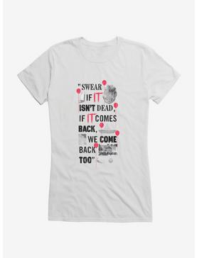 IT Chapter Two We Come Back Too Quote Girls T-Shirt, WHITE, hi-res