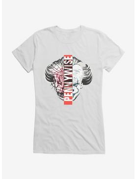IT Chapter Two Pennywise Split Face Girls T-Shirt, WHITE, hi-res