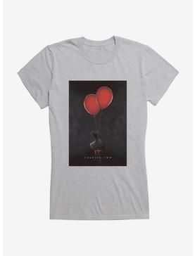 IT Chapter Two Red Balloons Poster Girls T-Shirt, HEATHER, hi-res