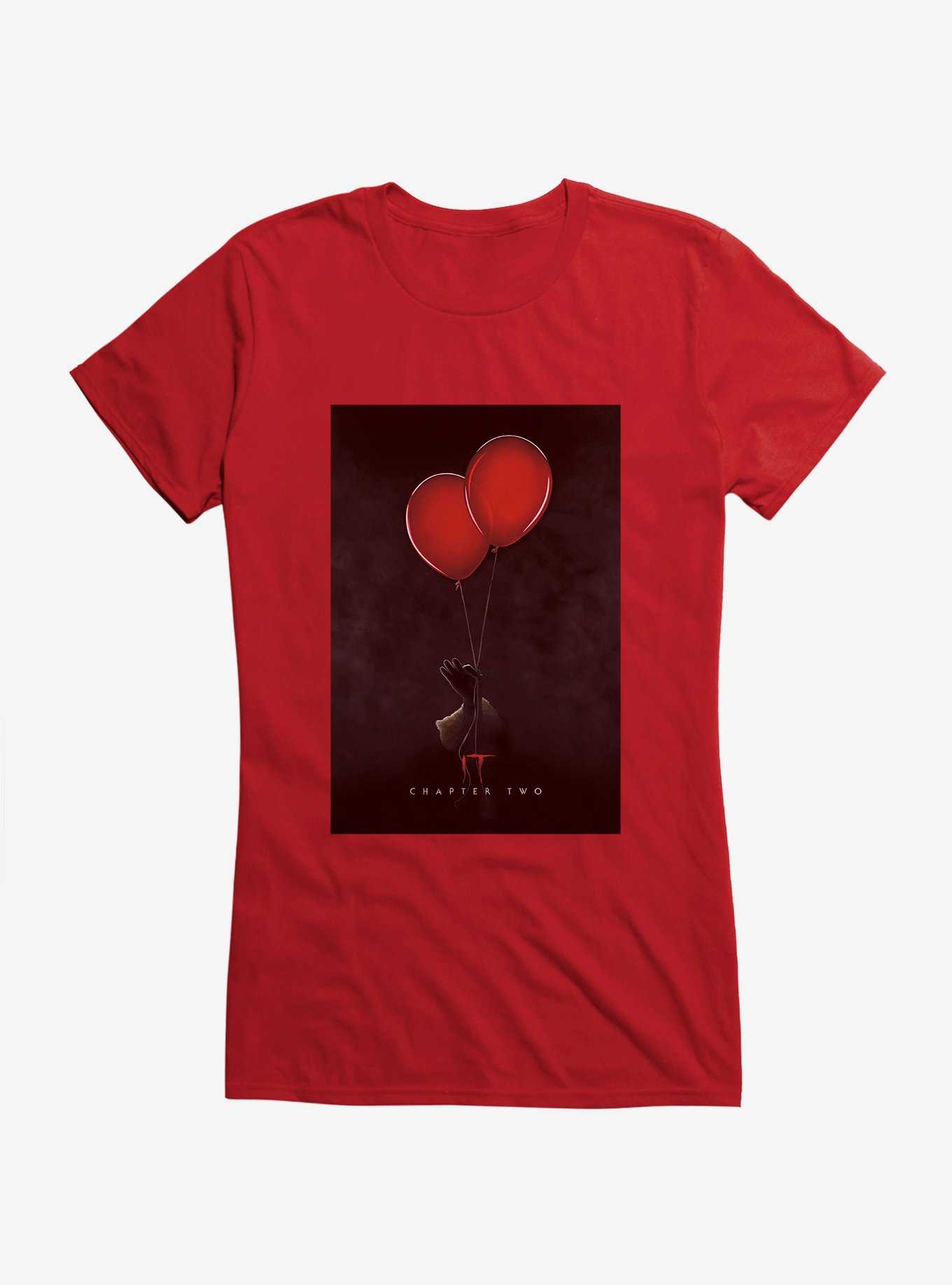 IT Chapter Two Red Balloons Poster Girls T-Shirt, , hi-res