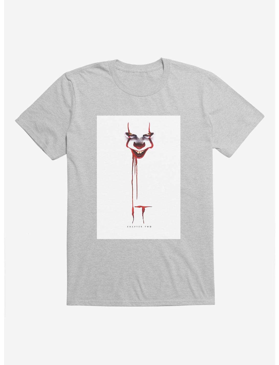 IT Chapter Two Blood Drip Poster T-Shirt, HEATHER GREY, hi-res