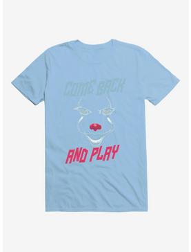 IT Chapter Two Come Back And Play Face Outline T-Shirt, LIGHT BLUE, hi-res