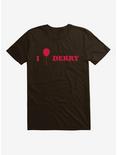 IT Chapter Two I Balloon Derry Red Script T-Shirt, DARK CHOCOLATE, hi-res