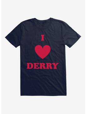 IT Chapter Two I Heart Derry Script Stack T-Shirt, NAVY, hi-res