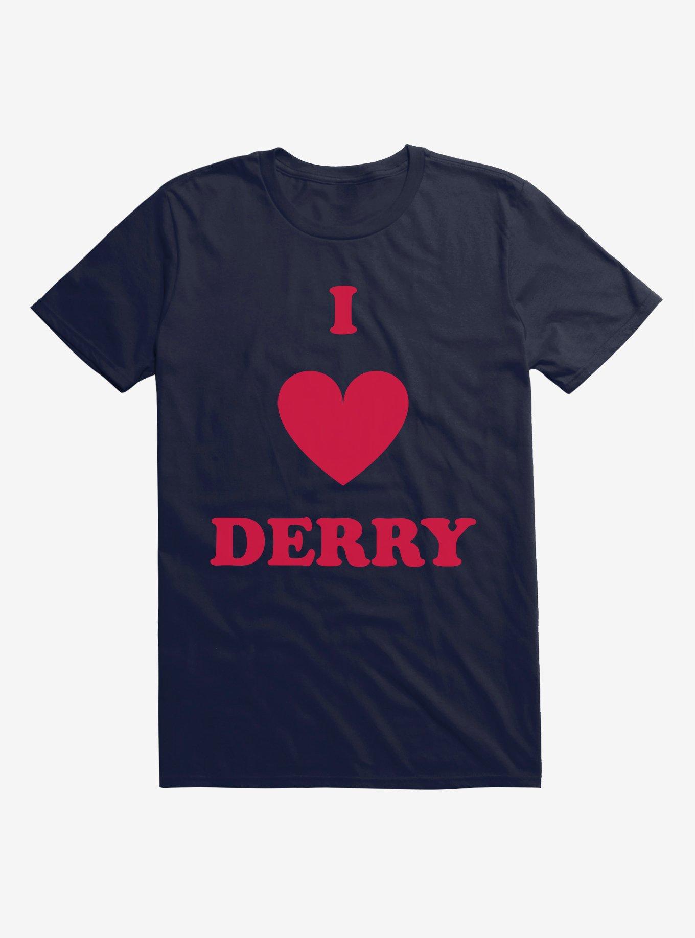 IT Chapter Two I Heart Derry Script Stack T-Shirt, , hi-res