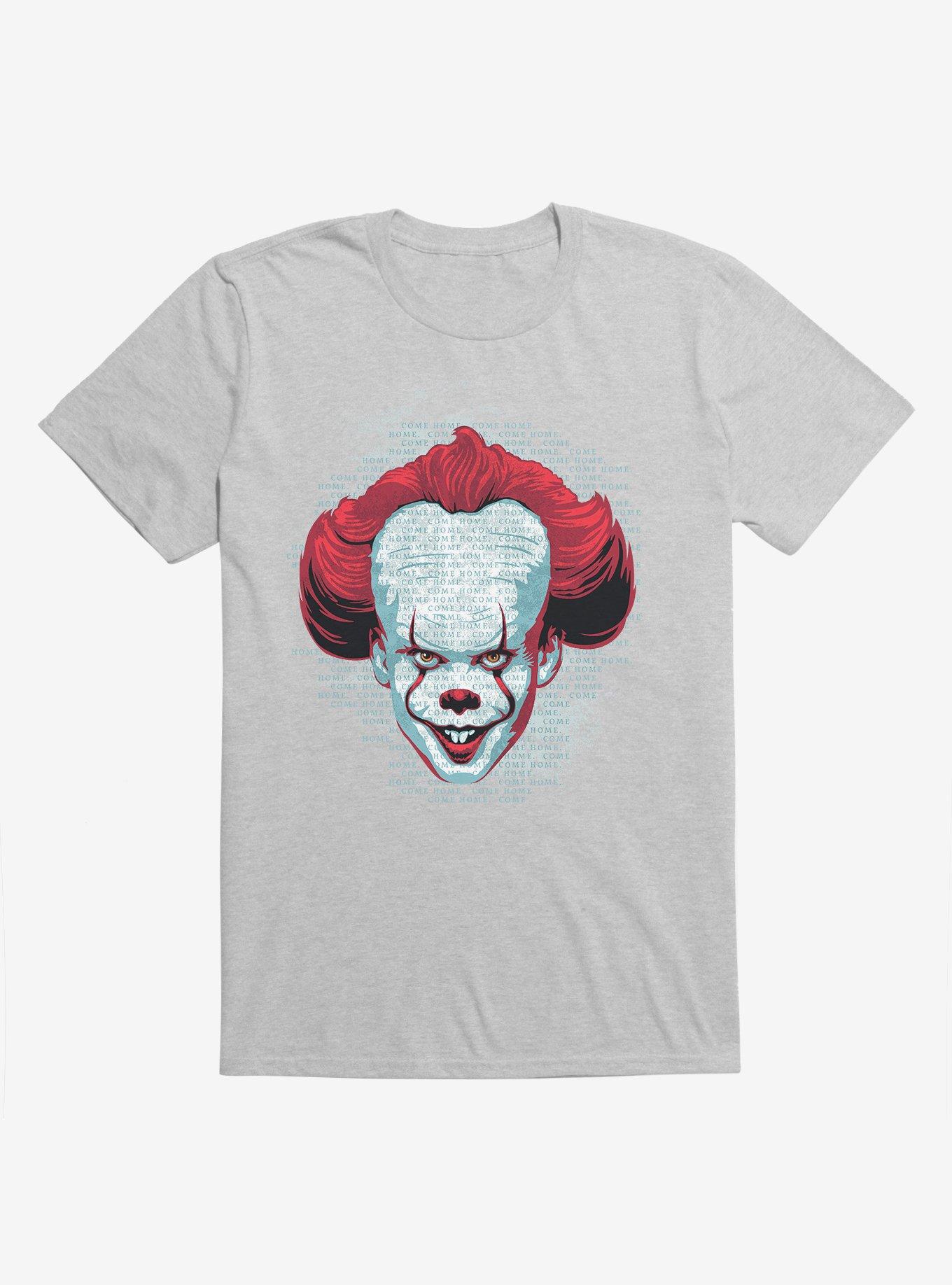 IT Chapter Two Pennywise Come Home Script T-Shirt, HEATHER GREY, hi-res