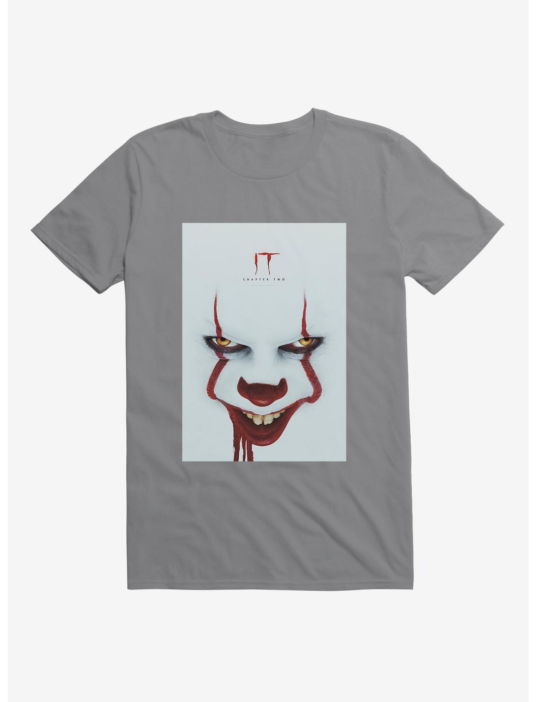 IT Chapter Two Pennywise Grin Poster T-Shirt, STORM GREY, hi-res