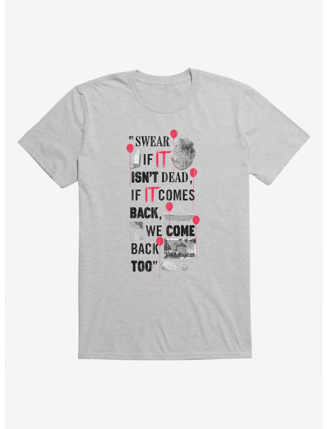IT Chapter Two We Come Back Too Quote T-Shirt, HEATHER GREY, hi-res