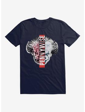 IT Chapter Two Pennywise Split Face T-Shirt, NAVY, hi-res