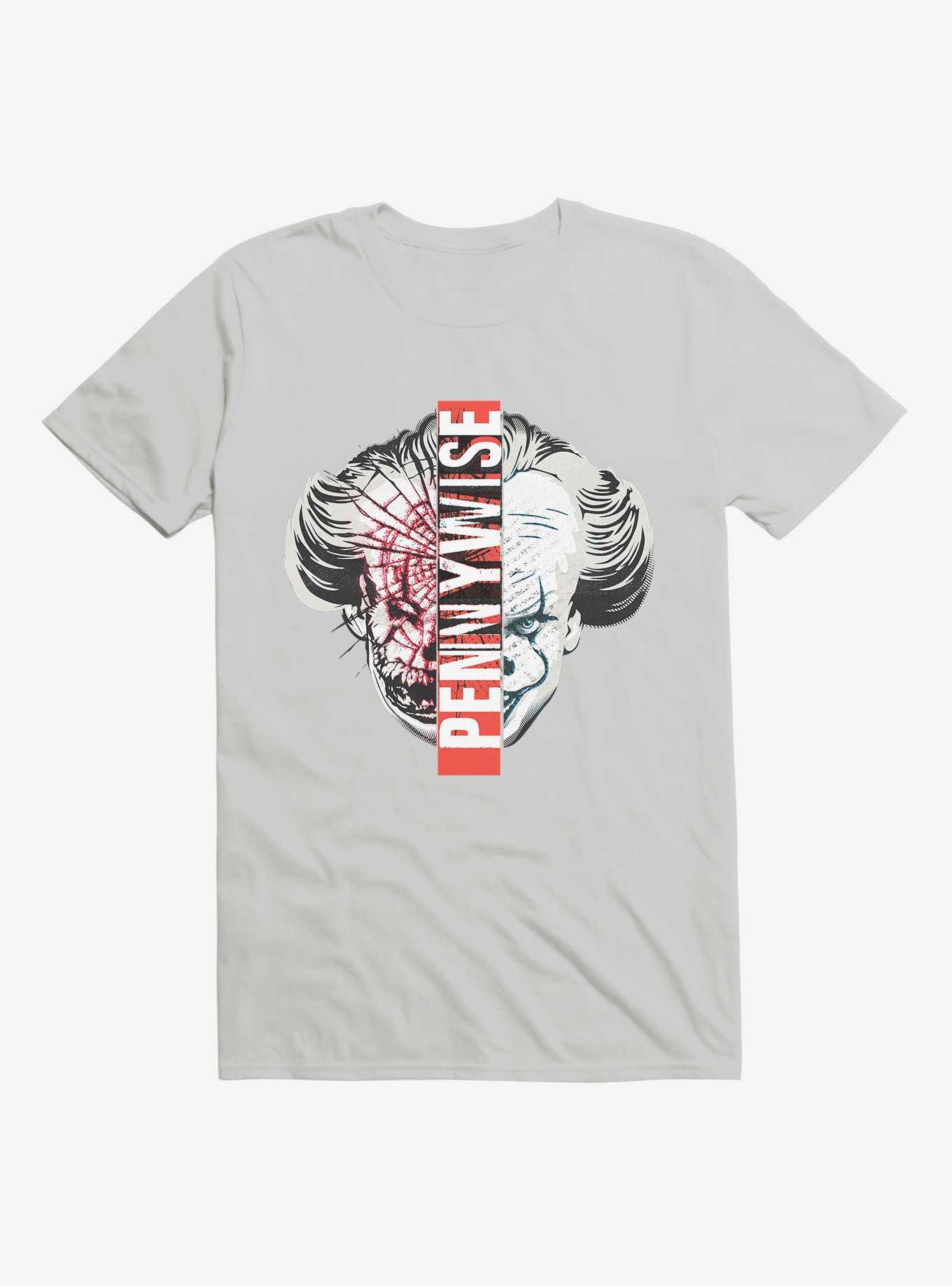 IT Chapter Two Pennywise Split Face T-Shirt, , hi-res