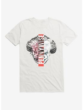 IT Chapter Two Pennywise Split Face T-Shirt, WHITE, hi-res