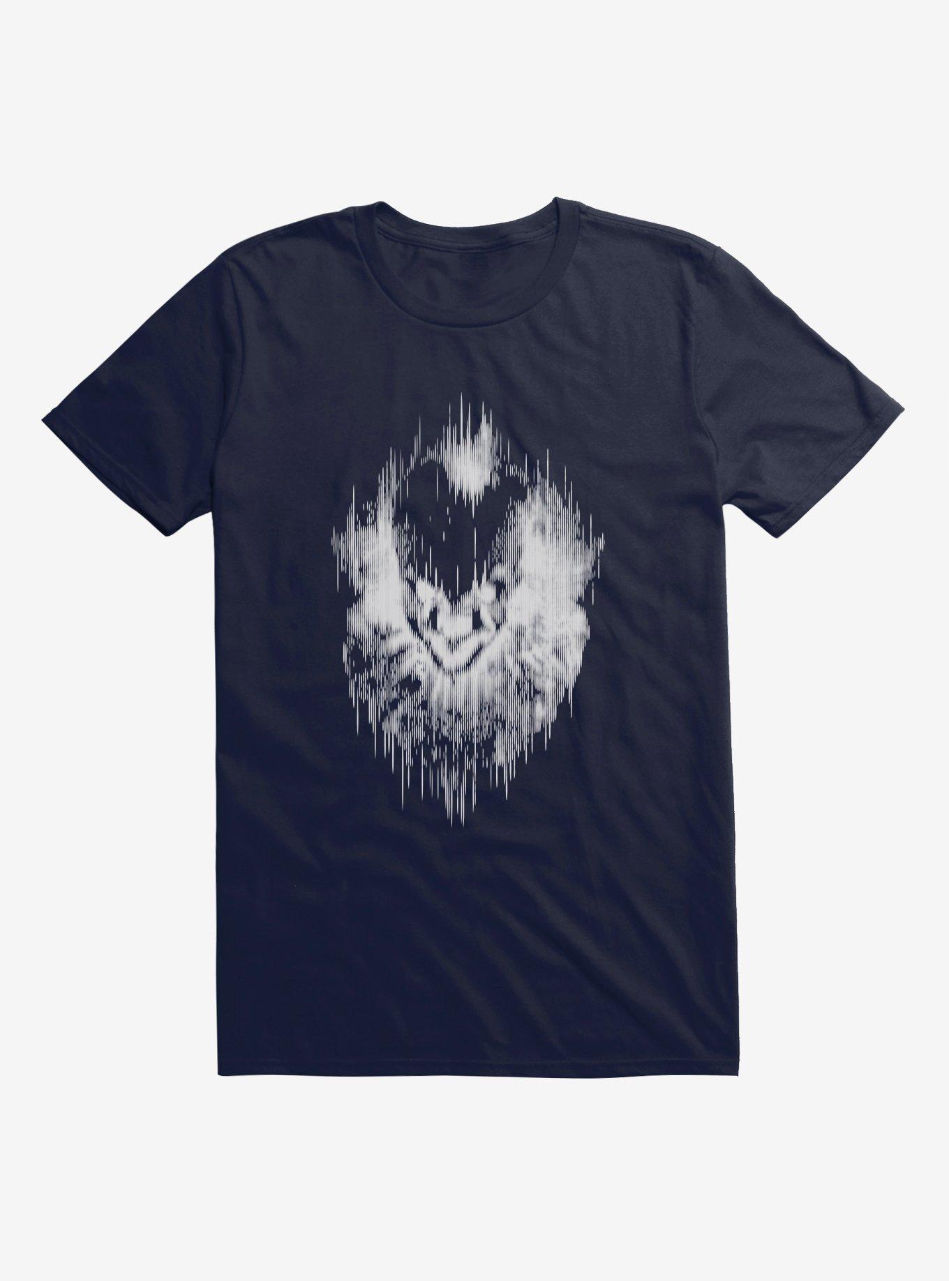 IT Chapter Two Pennywise Static Outline T-Shirt, NAVY, hi-res