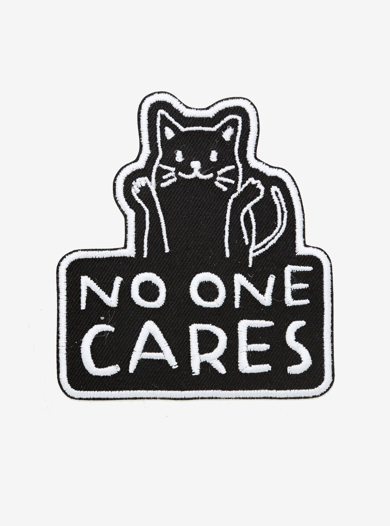 No One Cares Cat Patch, , hi-res