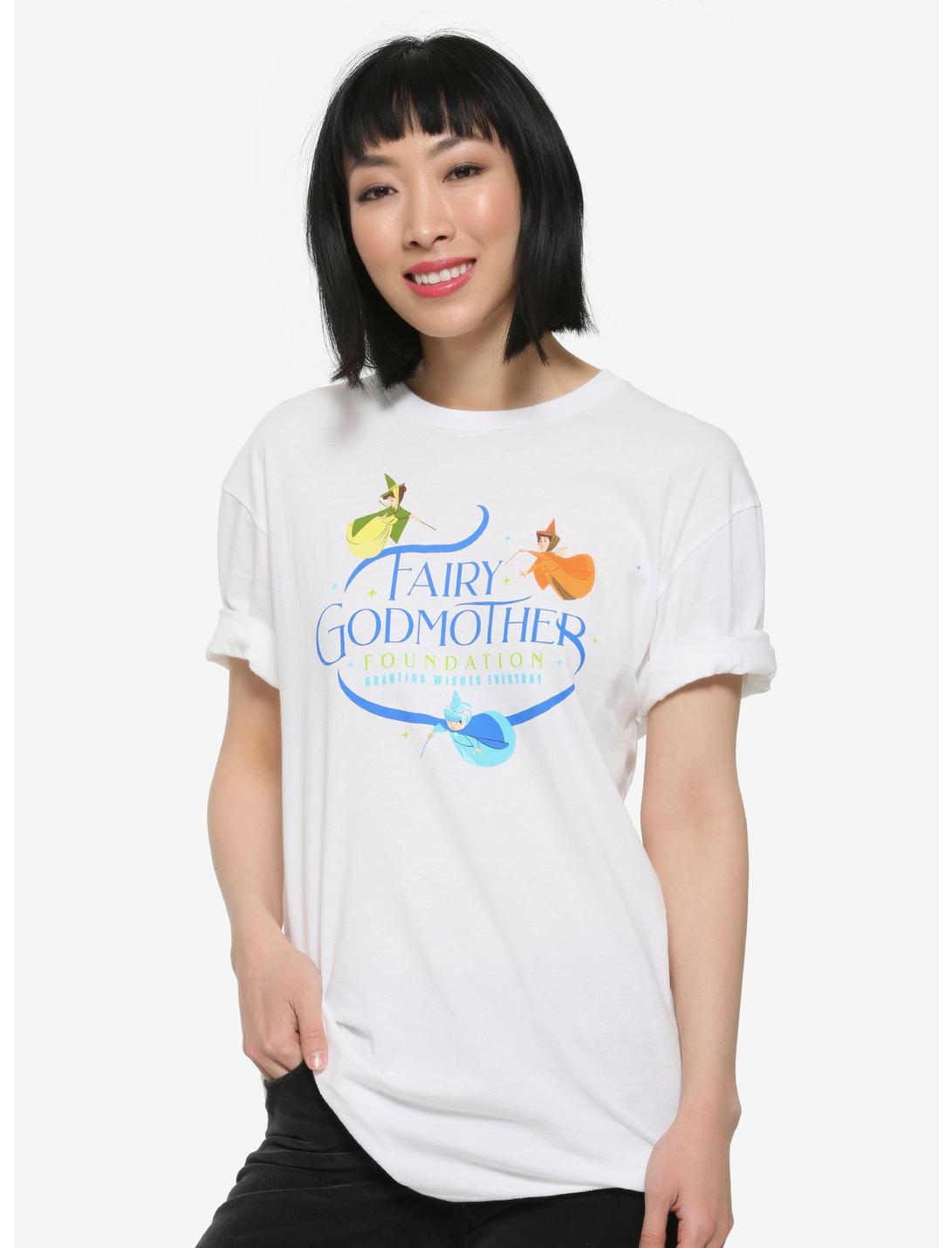 Disney Sleeping Beauty Fairy Godmother Foundation Women's T-Shirt - BoxLunch Exclusive, WHITE, hi-res