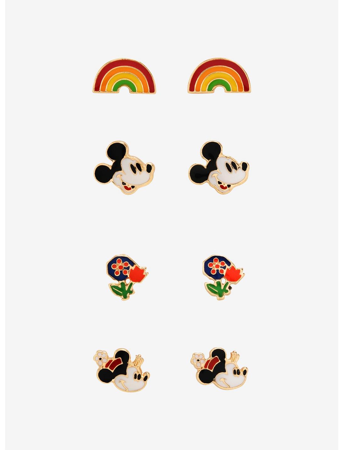 Disney Mickey & Minnie Spring Stud Earring Set, , hi-res