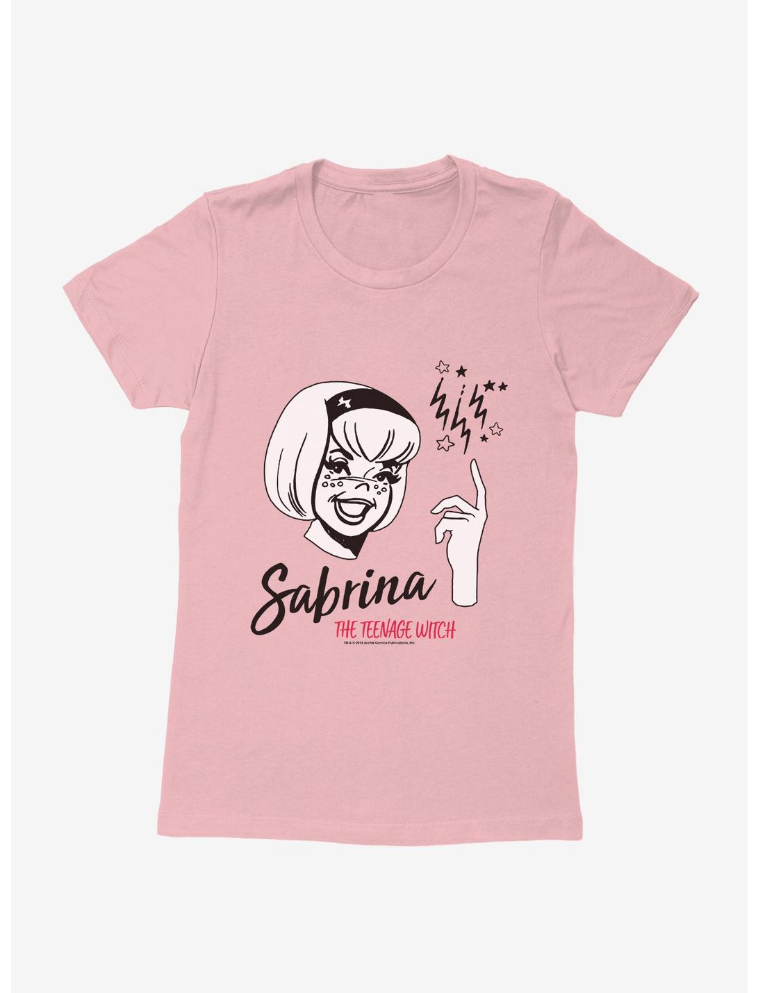 Archie Comics Sabrina The Teenage Witch Classic Logo Womens T-Shirt, LIGHT PINK, hi-res