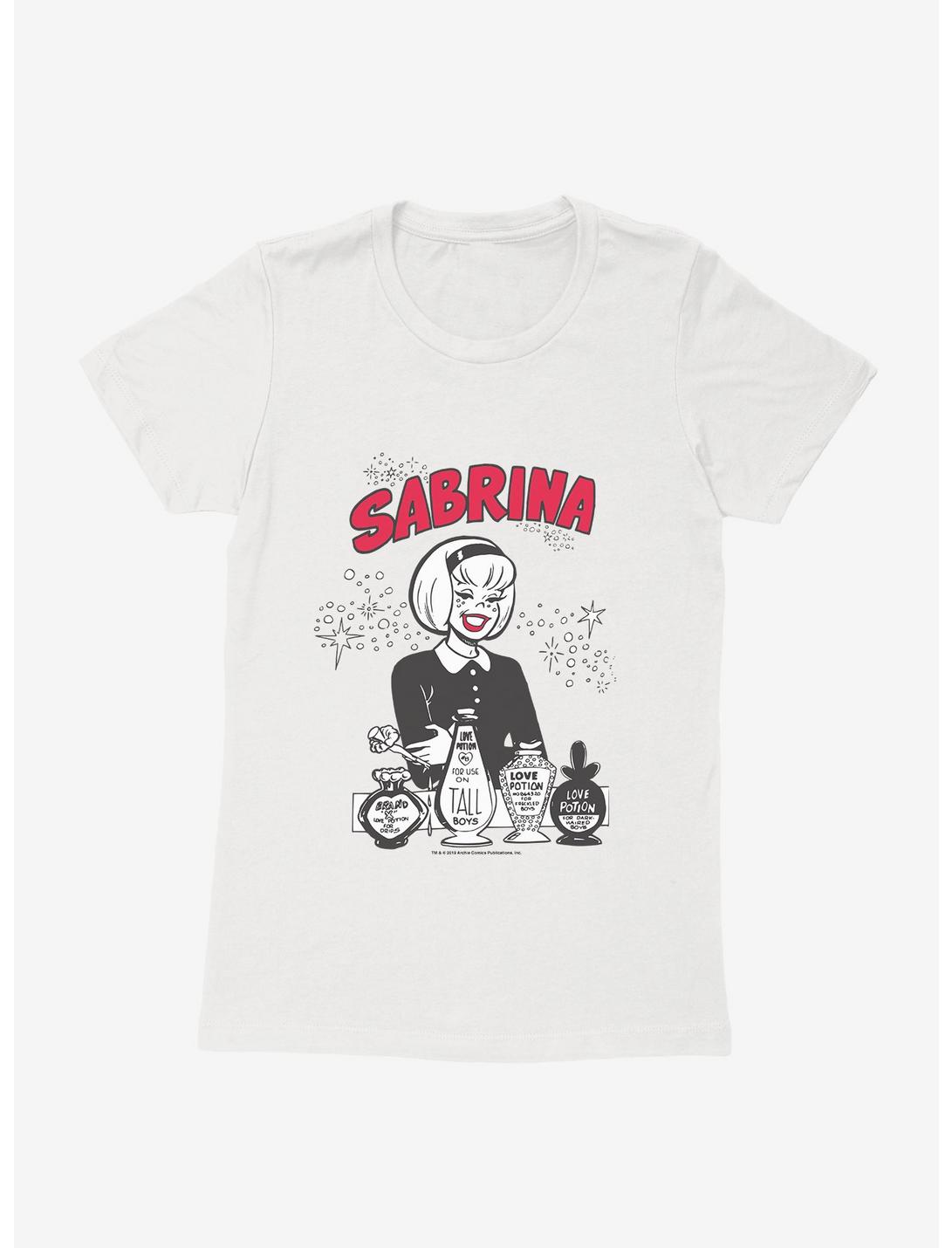 Archie Comics Sabrina The Teenage Witch Love Potions Womens T-Shirt, WHITE, hi-res
