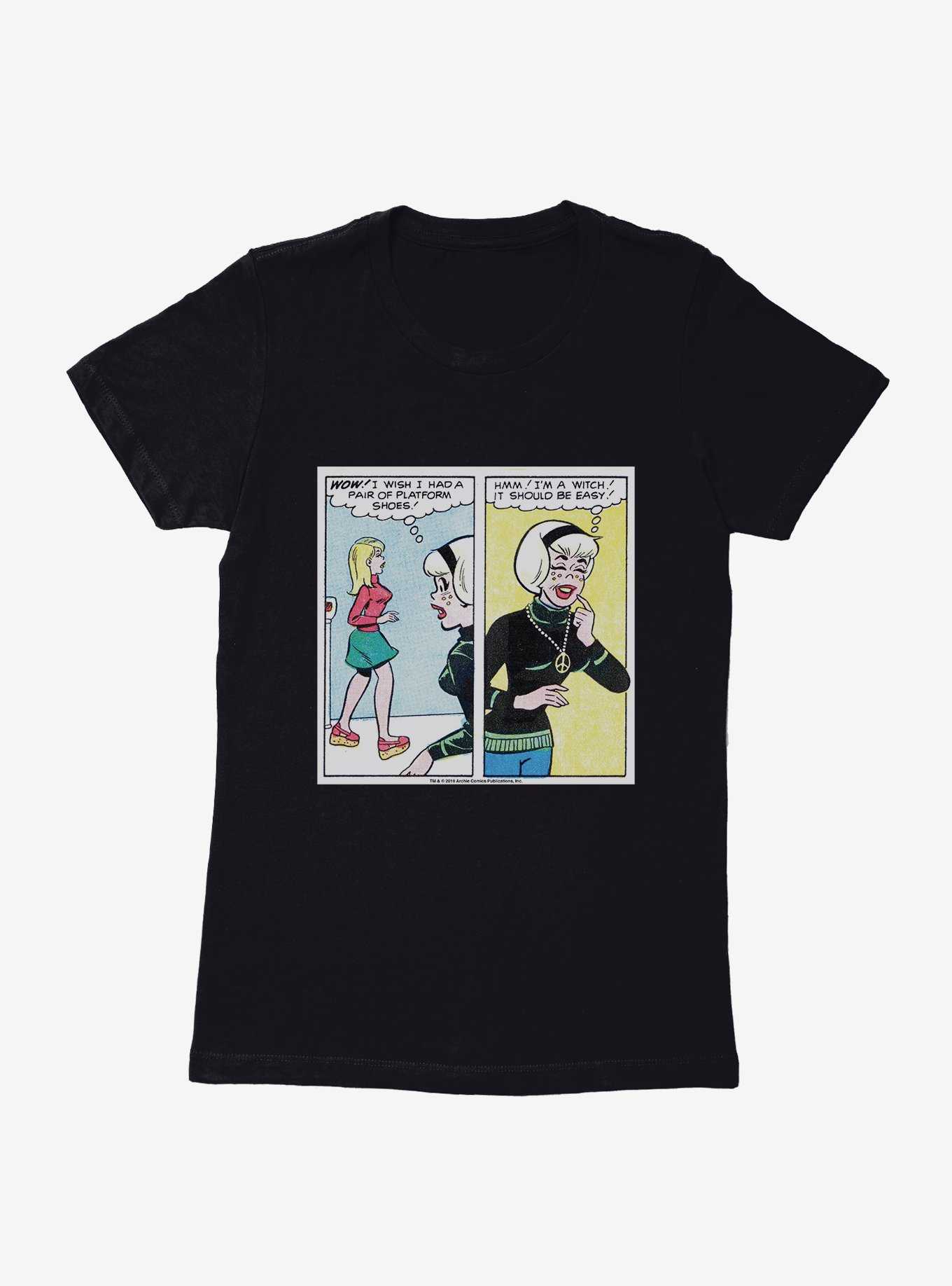 Archie Comics Sabrina The Teenage Witch Platform Shoes Comic Womens T-Shirt, , hi-res