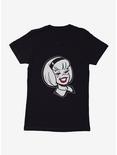 Archie Comics Sabrina The Teenage Witch Red Lipped Smile Womens T-Shirt, BLACK, hi-res