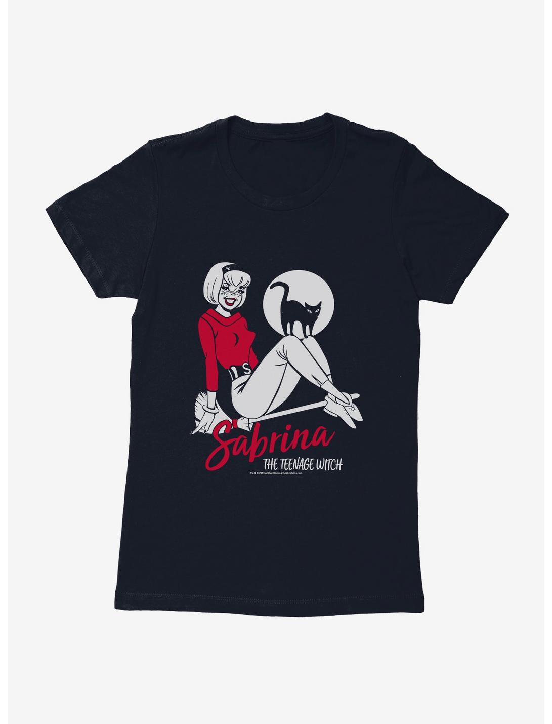 Archie Comics Sabrina The Teenage Witch Sabrina And Salem Womens T-Shirt, MIDNIGHT NAVY, hi-res