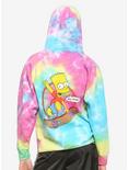 The Simpsons Skateboarding Bart Tie-Dye Girls Hoodie, MULTI, hi-res