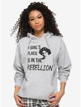 Star Wars A Girl's Place Is In The Rebellion Girls Hoodie, BLACK, hi-res