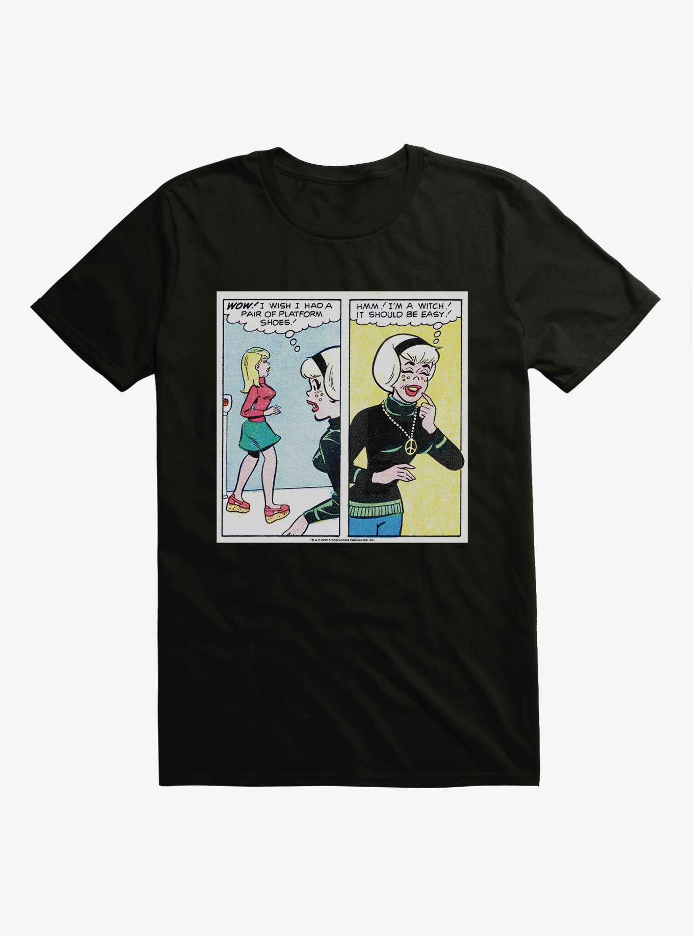 Archie Comics Sabrina The Teenage Witch Platform Shoes Comic T-Shirt, , hi-res
