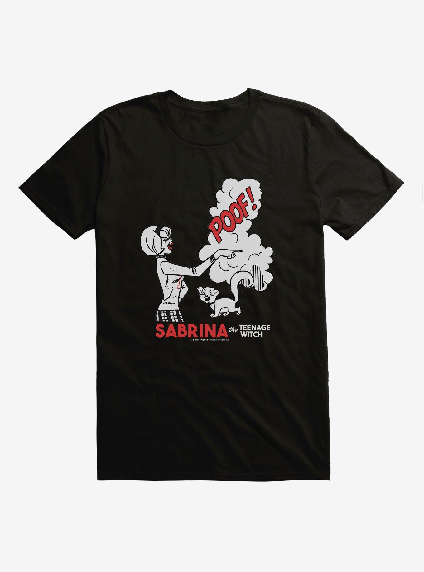 Archie Comics Sabrina The Teenage Witch Poof T-Shirt, BLACK, hi-res