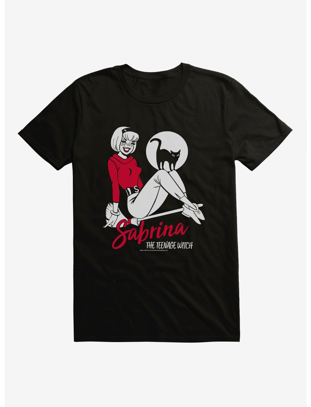 Archie Comics Sabrina The Teenage Witch Sabrina And Salem T-Shirt, BLACK, hi-res