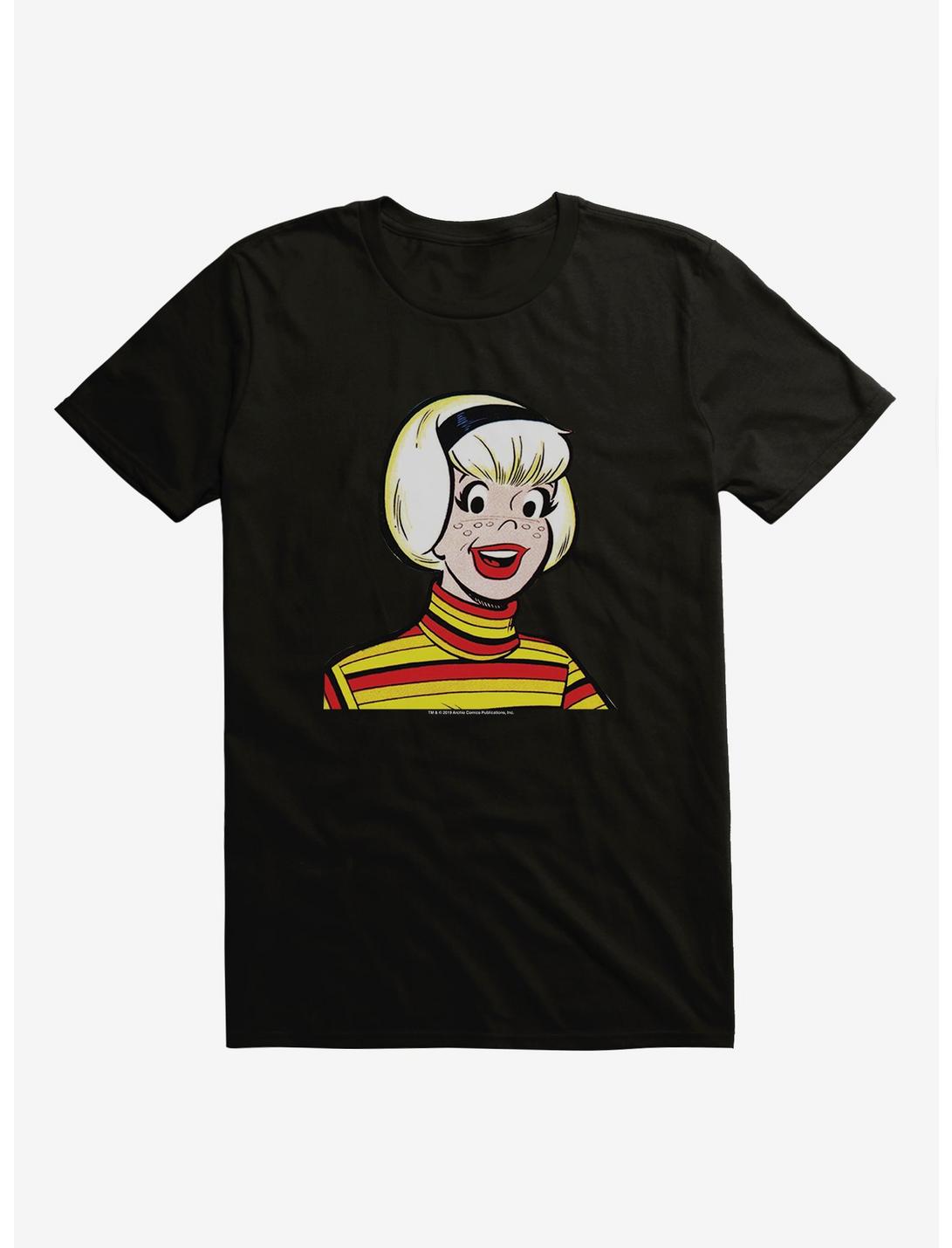 Archie Comics Sabrina The Teenage Witch Striped Sweater T-Shirt, BLACK, hi-res