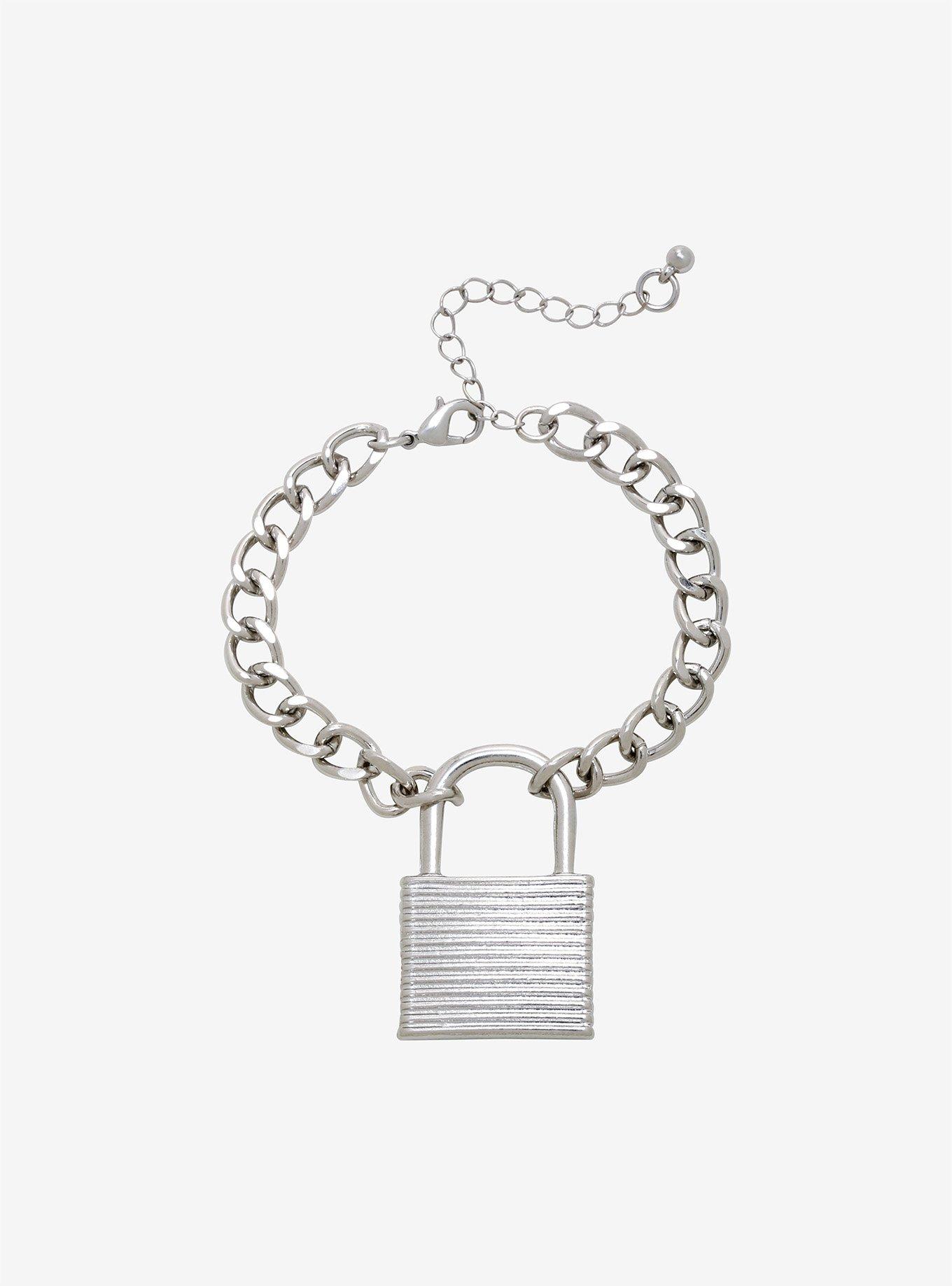 Padlock Chain Bracelet, , hi-res