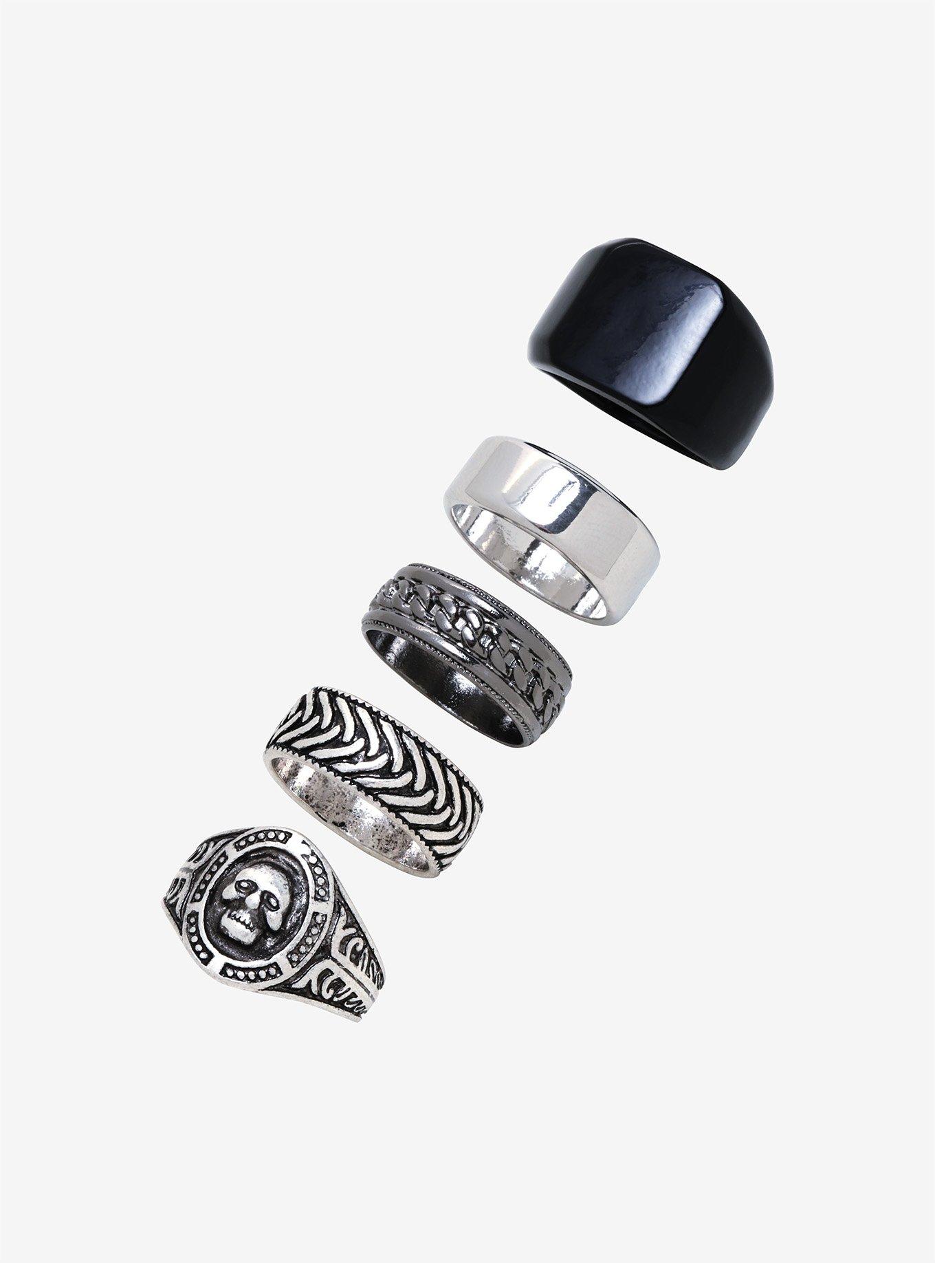 Hot topic store mens rings