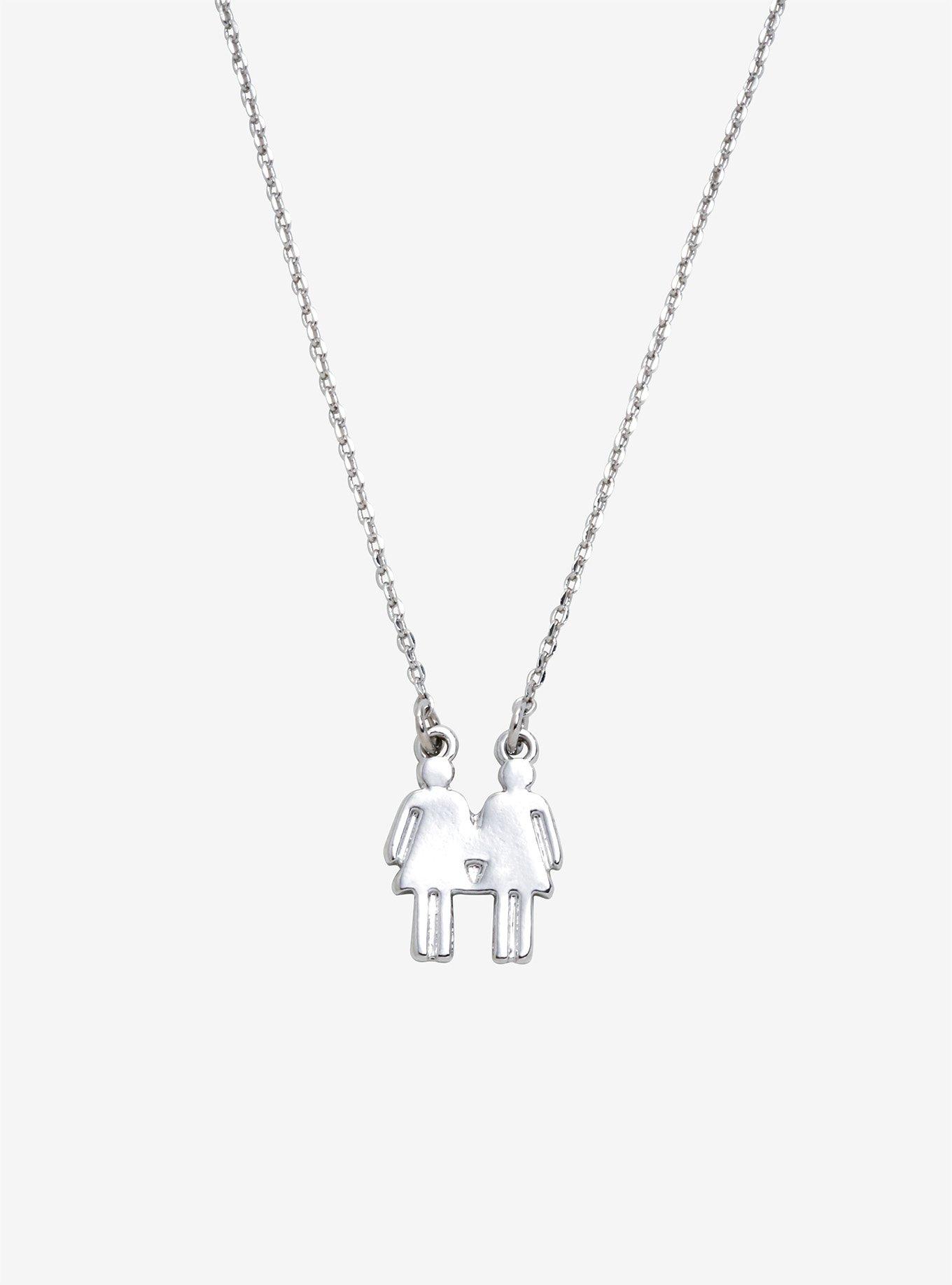 Girl & Girl Dainty Necklace, , hi-res