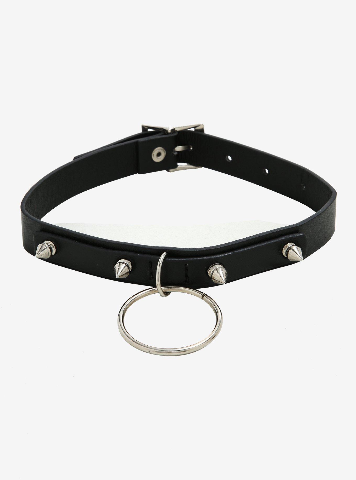 Big Spikes Choker Leather Collar Metal Punk Necklace For Women Men Emo  Chocker Goth Jewelry Harajuku Accessories