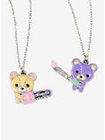 Partners In Crime Teddy Bear Best Friend Necklace Set, , hi-res
