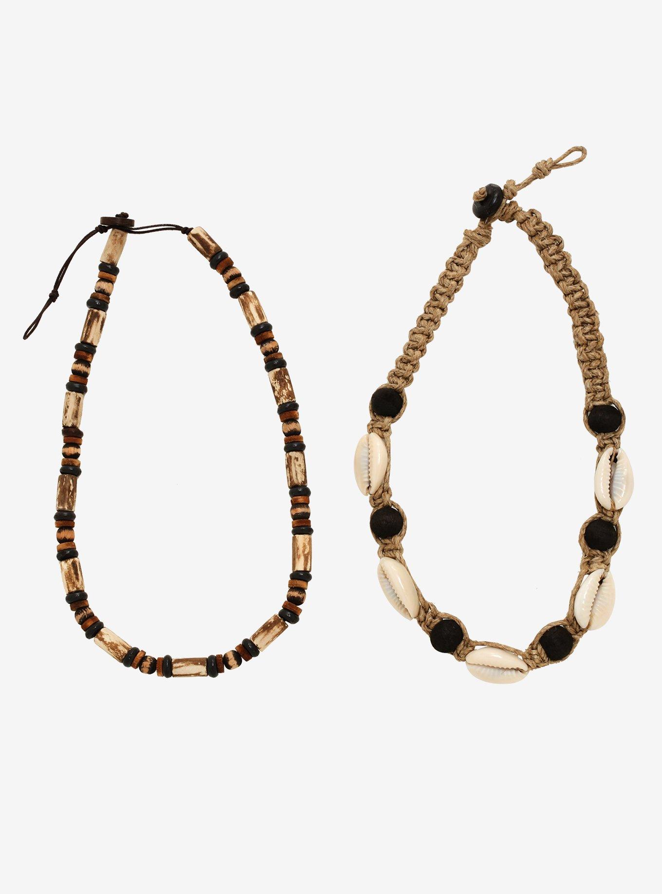 Beaded Shell Choker Set | Hot Topic