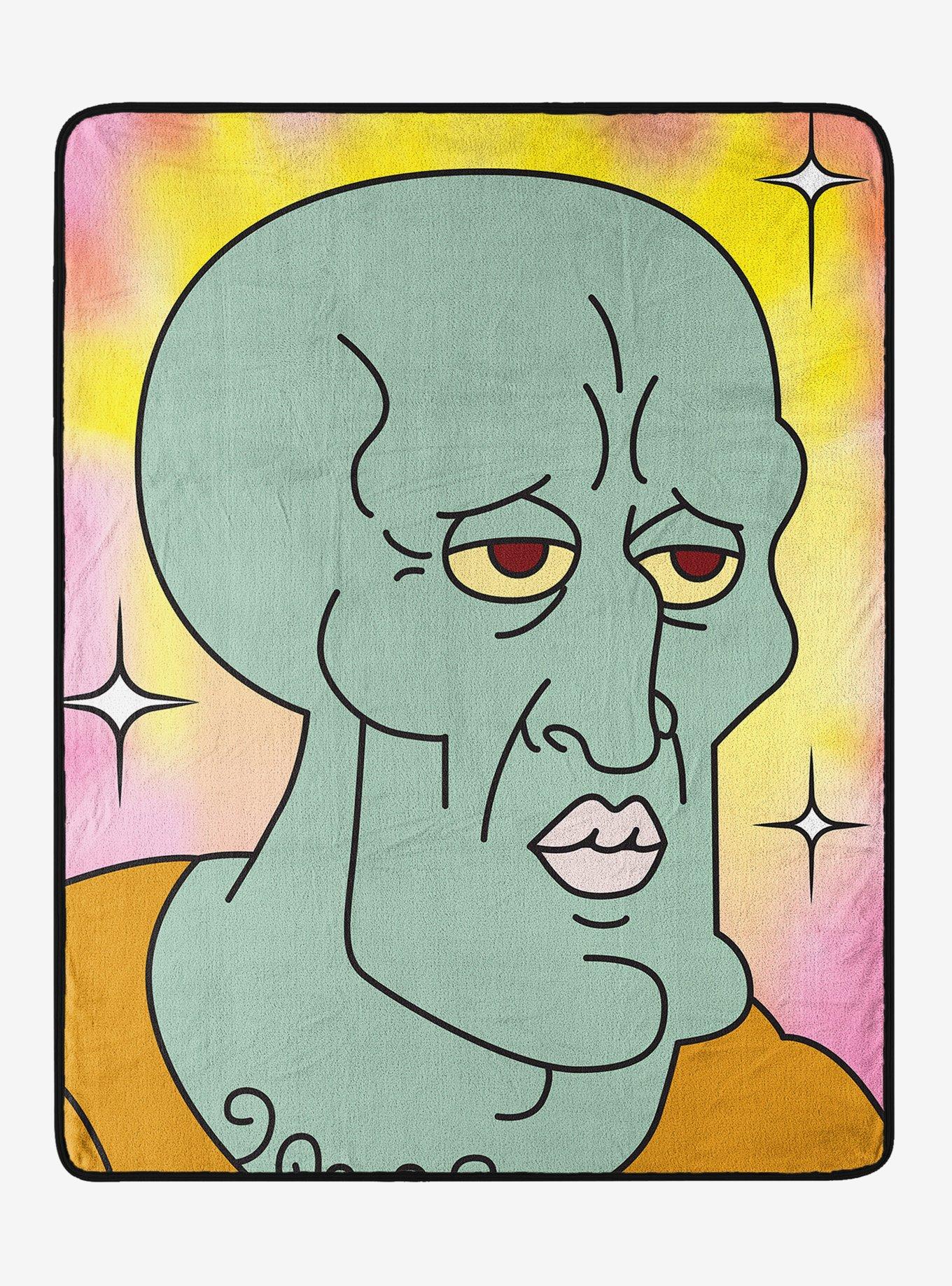 SpongeBob SquarePants Handsome Squidward Throw Blanket, , hi-res