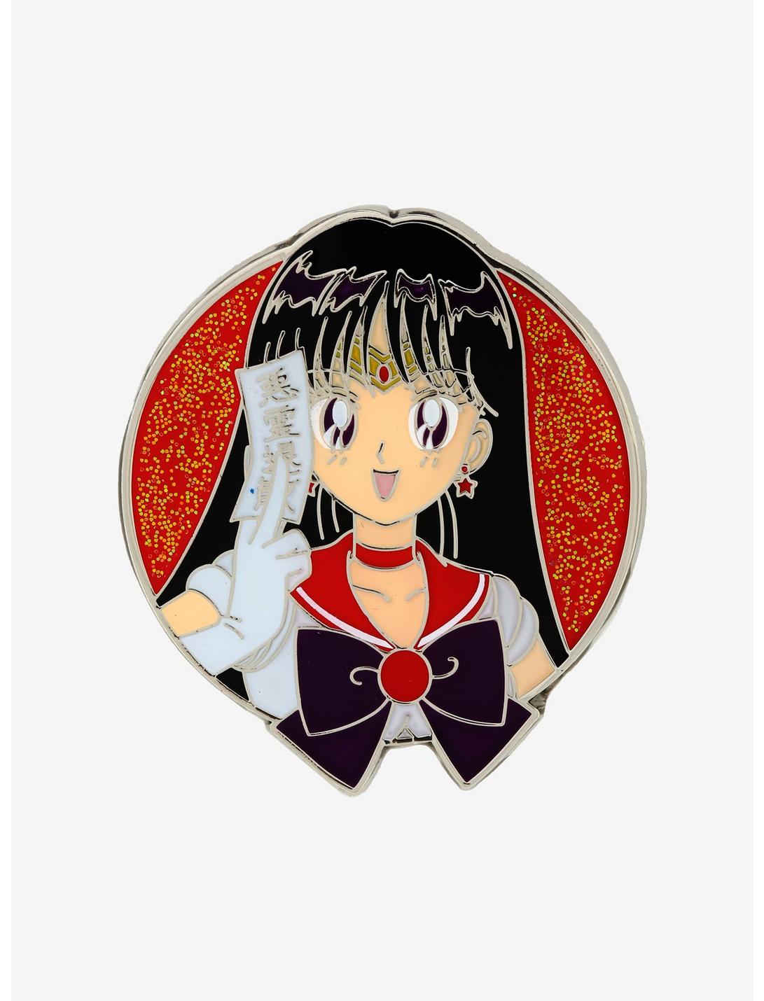 Sailor Moon Sailor Mars Glitter Enamel Pin, , hi-res