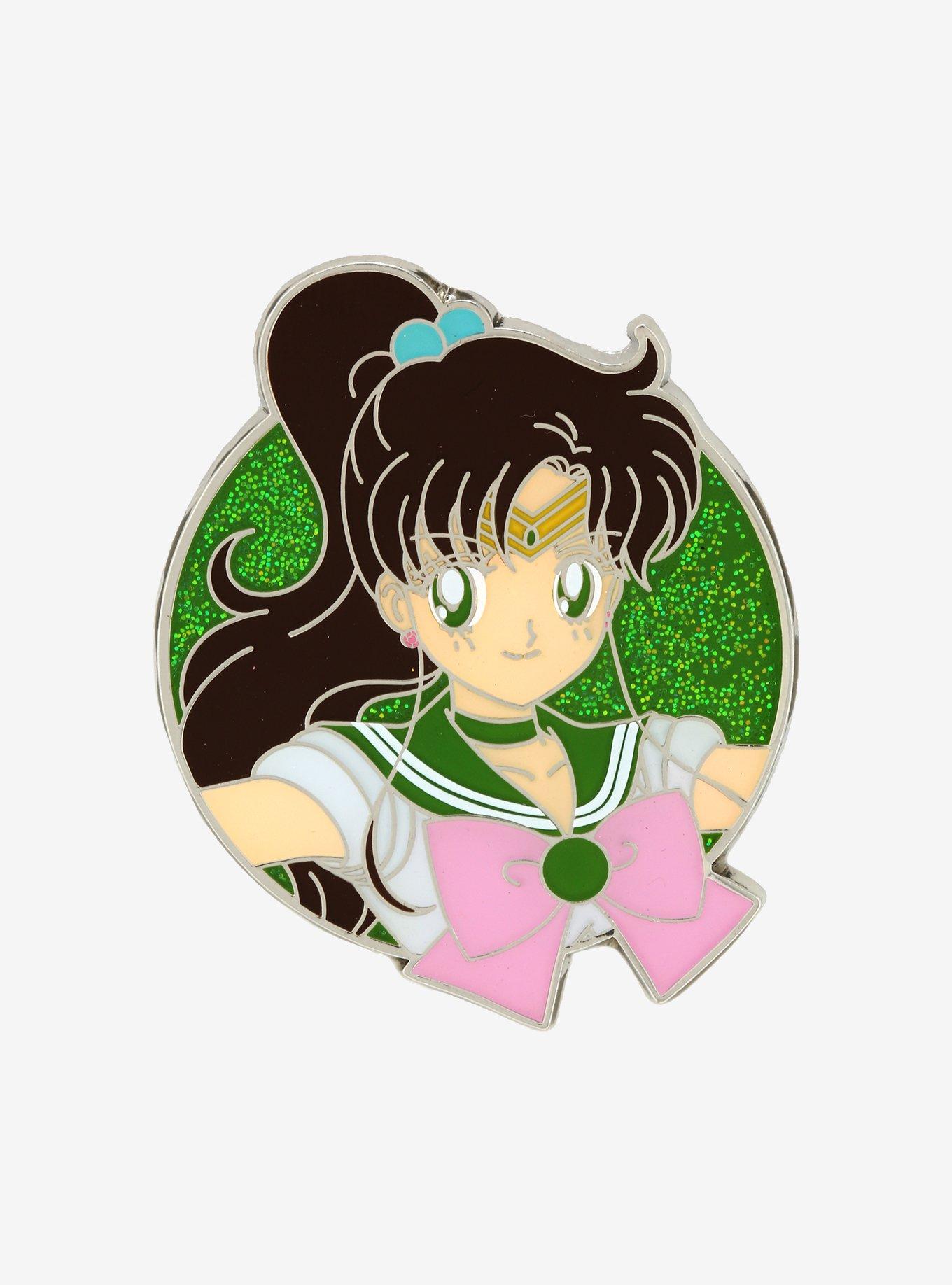 Sailor Moon Sailor Jupiter Glitter Enamel Pin, , hi-res