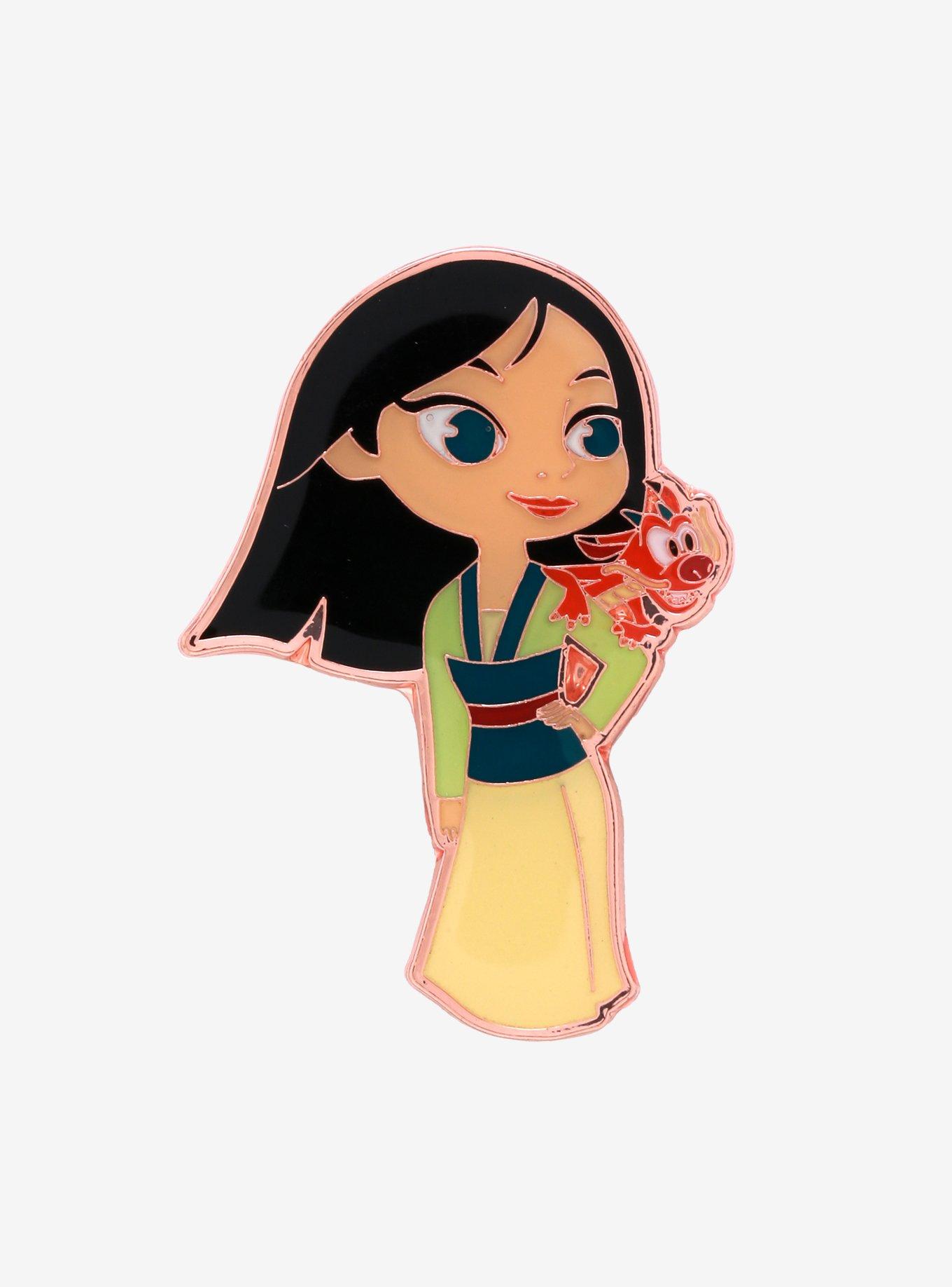 Loungefly Disney Mulan Chibi Enamel Pin Hot Topic - Main Image