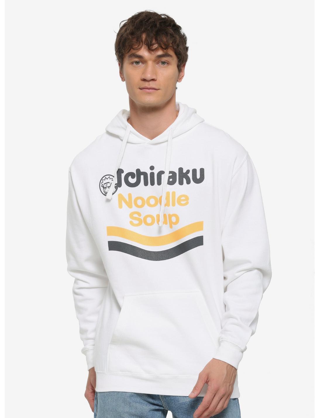 Naruto Shippuden Ichiraku Noodle Soup Logo Hoodie, WHITE, hi-res