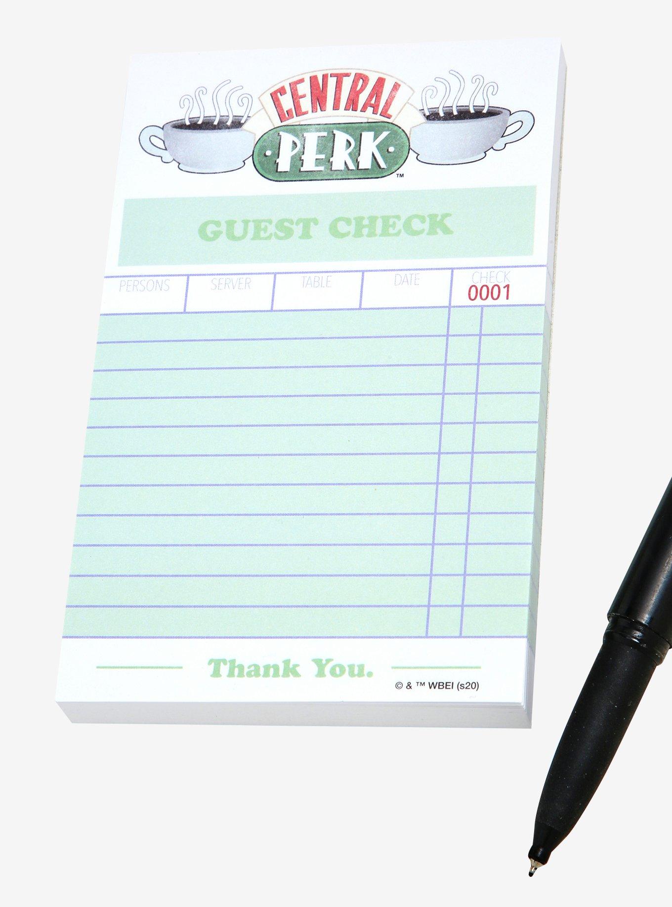 Friends Central Perk Guest Check Sticky Notes - BoxLunch Exclusive, , hi-res view 1